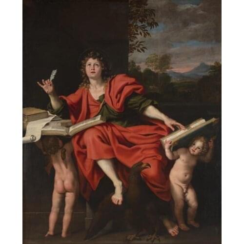 Free shipping religious figures bible angels landscape canvas prints oil painting classical printed on canvas decoration picture