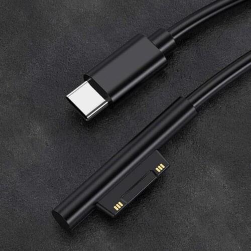 15V 3A USB C Power Supply Fast Charger Cable Fast Charging USB Type-C Power Supply for Microsoft Surface Pro 3 4 5 6