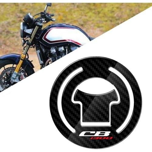 CB 1300 X4 - Tank Cap Cover Motorcycle Sticker Fuel Cap Protector Decals Case For HONDA CB1300 X4 2006-2012 3D Carbon Look