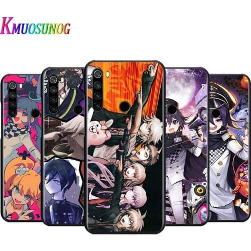 Bright Black Cover Danganronpa Anime For Xiaomi Redmi Note 9 9S Max 8T 8 7 6 5 Pro 5A 4X 4 Soft Phone Case