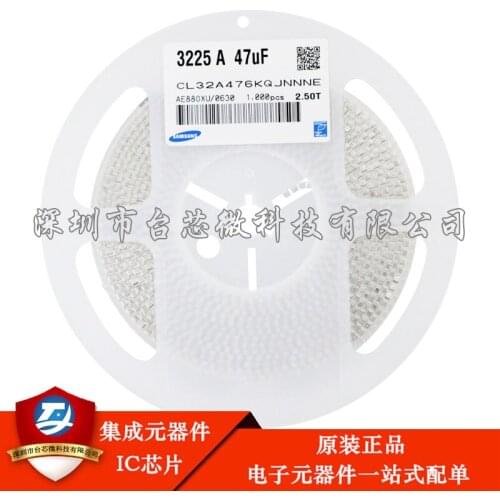 CL32A476MQJNNNE SMD capacitor 1210 47UF 476 6.3V M file 1210 SMD Capacitor 476K 6.3V 47uF X5R accuracy 10% CL32A476KQJNNNE orig