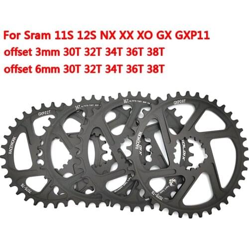 GXP Bike MTB Mountain Bike 30T/32T/34T/36T/38T Crown bicycle chainring for Sram 11/12S NX XX XO GX GXP11 single disc tray