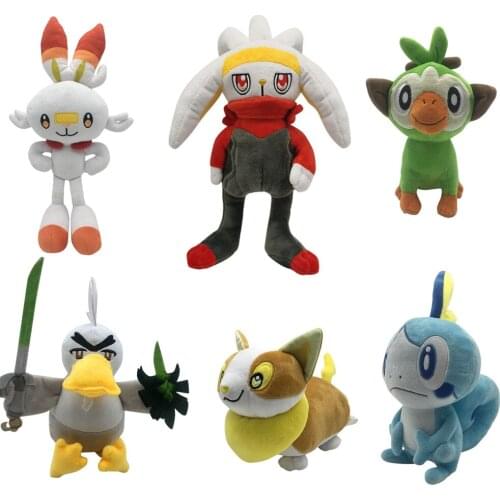 Original Pokemon Stuffed Plush Toys 20cm-38cm Kawaii Pikachu Cartoon Animal Anime Toys Doll Kids Birthday Christmas Gift