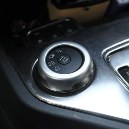 KIQI Car Mode Adjustment Knob Cover ABS Mode Refitting Ring Trim Sticker for Ford Everest Endeavour 2016-2020 Accessories