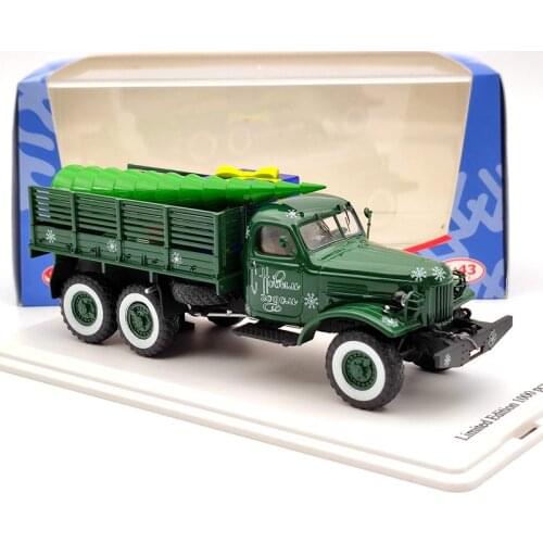1:43 SSM ZIL-157 Happy New Year SSM9999 Diecast Models Russian Christmas Truck Limited Edition Auto collection Gift Green