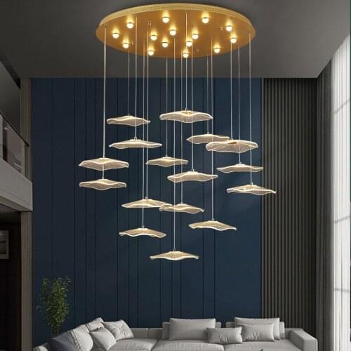 Creative Pendant Light Modern Nordic Restaurant Living Room Pendant Lamps Study Duplex Staircase Light Simple led Hanging Lamps