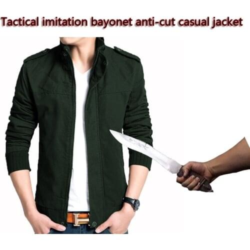 Military Self Defense Stab-resistant Cut-proof Jacket Covert stab FBI Warm Security Police SWAT Tactical outdoor Clothes 2018