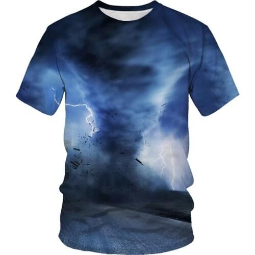 Picturesque 3D printing 2020 summer mens T-shirt casual summer T-shirt top fashion large size 6X top