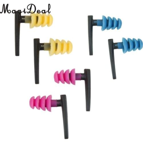 MagiDeal Waterproof Swimming Surfing Ear Plug Earplug Water Sports Ear Protectors Diving Masks Swimming Diving Accessories