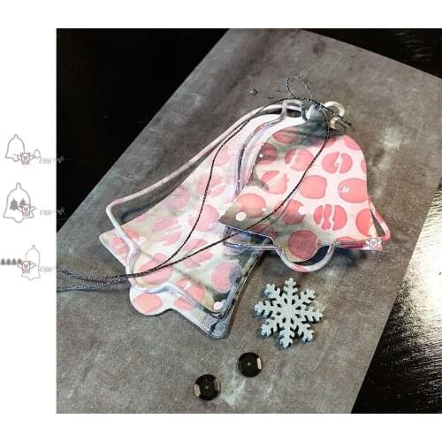 Mmao Crafts Metal Steel Cutting Dies Different Christmas bells Stencil For DIY Scrapbooking Paper/photo Cards Embossing Dies
