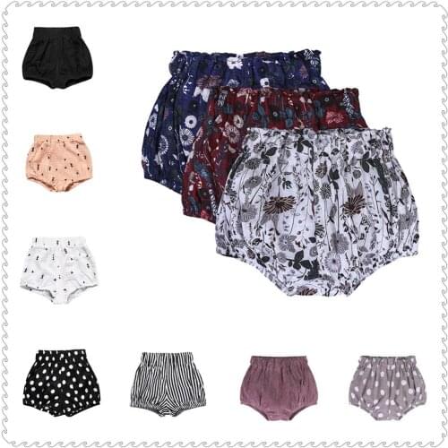 Fashion Baby Girls Shorts Hot Pants Newborn Diaper Knickers Children Summer Panties 0-6 Years Kids Minipant Bloomers