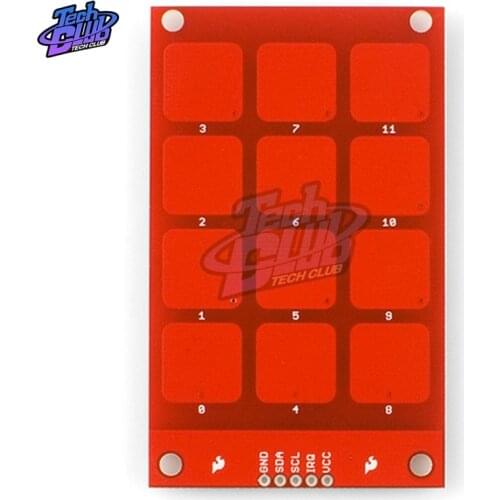 MPR121 CJMCU-122 Capacitive Touch Sensor Module 3*4 Buttons Keys Keyboard I2C Interface for Arduino