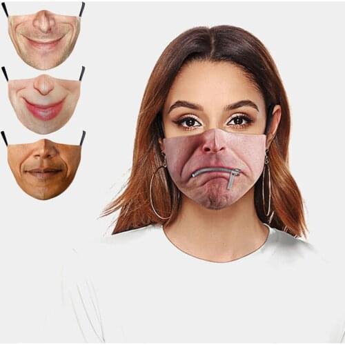 Halloween Cospaly Adult Mouth Mask Women Men Unisex Sports Breathable Dust-proof Adjustable Protection Fashion Party Face-Masks