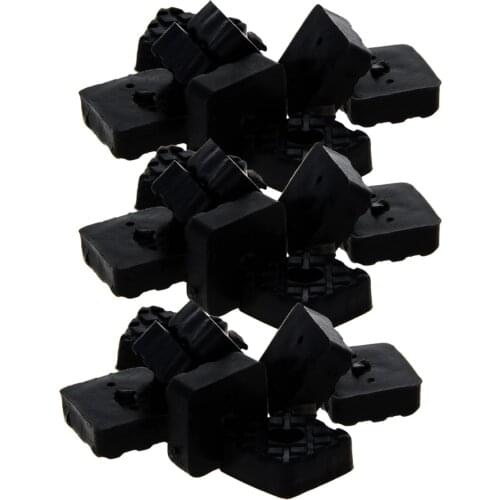 MroMax 4/8/12/20/24/32pcs Foot Pads Square Height 10/14/9mm HS-2820 Silicone Length 30/24/22mm Home Furniture Hardware Foot Pads