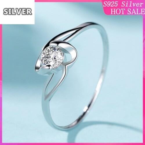 Simple Korean ring manufacturers selling classic twist arm white gold diamond zircon ladies ring cross-border jewelry