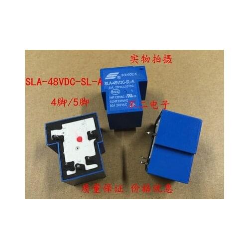 Relay SLA-48VDC-SL-A 30A 250V T90 4/5 feet set normally open