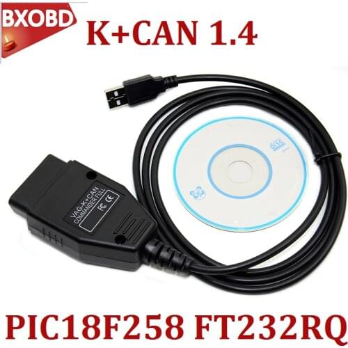 VAG K+CAN 1.4 Code Reader Commander PIC18F25K80 FT232RL Chip for VAG K+CAN Commander 1.4 Car Diagnostic For AUDI/Skoda/Seat/V-W