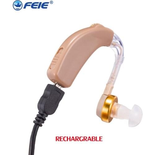 USB Rechargeable BTE Hearing Aid C-108 Innovative Item Volume Amplifeir Deaf Ear Medical Equipment Free Shipping