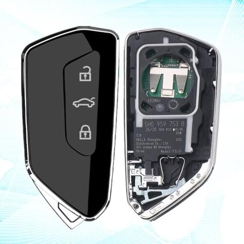 3 Buttons Car Keyless Smart Remote Key 433Mhz ID49 5C Chip for VW Golf 8 GOLF MK8 VIII for Skoda Octavia SEAT Leon Smart Key