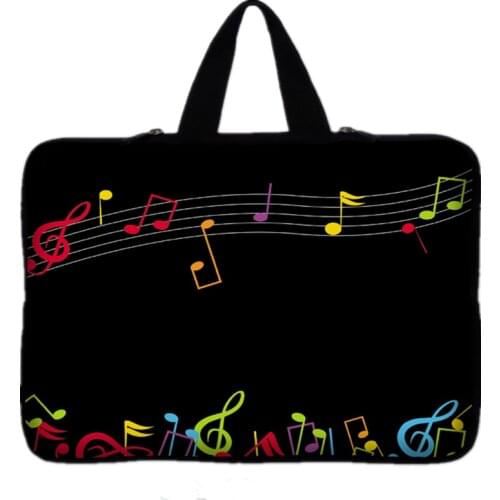 Music Note Neoprene Laptop Bag Tablet Sleeve For Notebook Computer Bag 7 9.7 11.6 13.3 15.6 17.3 For Macbook Air / Pro #D