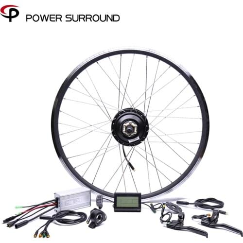 Waterproof 48v500w Shengyi Dgw22c Rear Cassette Electric Bike Conversion wheel Kit Brushless Hub Motors 20'' 26'' 28
