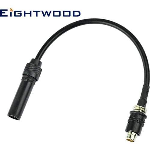 Eightwood RAKU RAST II - DIN Plug to AM/FM Jack Crimp RG58 Cable for Car Satellite SIRIUS XM DAB+ Radio Antenna Cable Adapter
