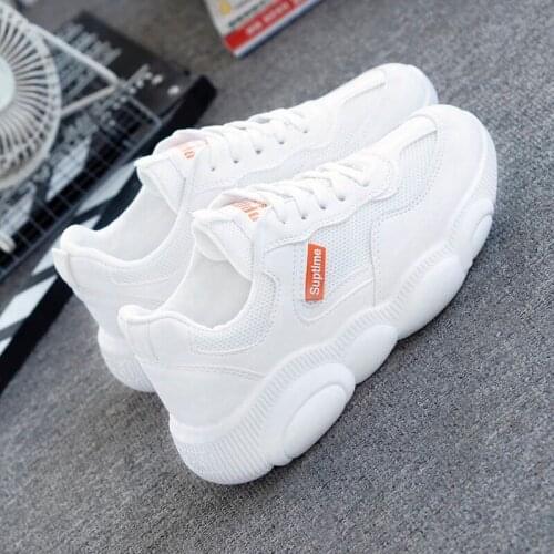 White Shoes Female 2021 New Spring Korean Style Versatile Leisure Sneakers Comfortable Student Lightweight Running Womens Shoes