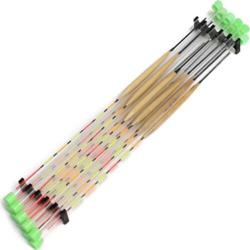 10pcs Fish float Fishing Bobber Lure Slip Drift Indicator Buoy Fishing Equipment Tackle Tools Practical Wooden YS-BUY