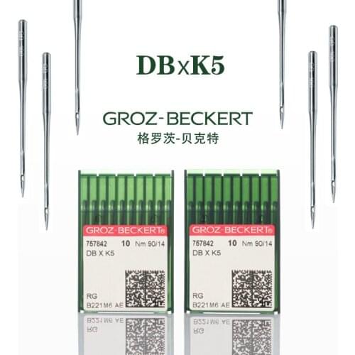 100PCS GROZ BECKERT DBXK5 Computer Flat Sewing Machine Needles For All Brand Industrial Lockstitch Sewing Machine Parts