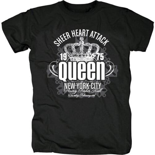 11 designs England British Rock Queen Rocker Band Brand shirt Punk fitness Hardrock heavy Metal 100%Cotton black white tee