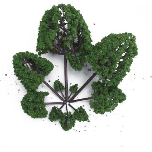 11 MIX WINTER Scenery Landscape Green Train Model Park Layout Tree O Scale 1/50