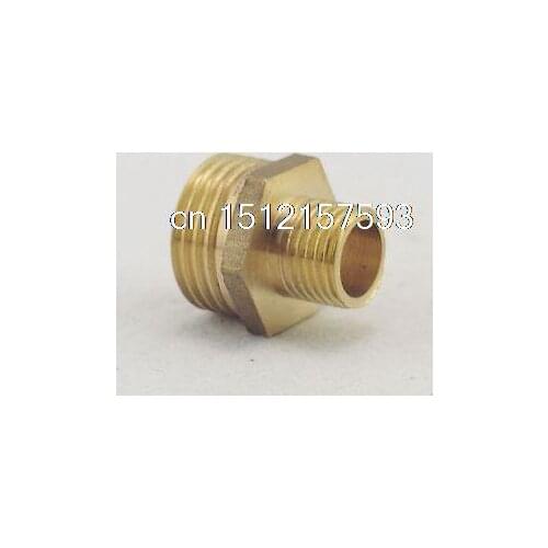 2PCS Brass 1/2" Male x 3/4" BSP Male Adapter Reducer