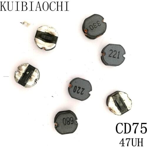 20pcs/LOT SMD Power Inductor CD75 47UH 470 7.8*7.0*5.0mm Unshielded winding inductor