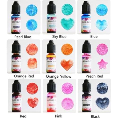 22 Colors Epoxy Pigment Liquid Colorant Dye Ink Diffusion UV Resin DIY Crafts 97QE