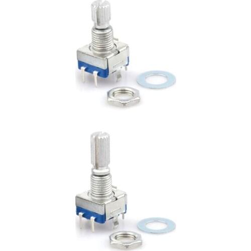 5pcs/set 15/20mm Digital Potentiometer Plum Handle EC11 Rotary Encoder Coding Switch with 5 Pin for DVD Player Monitor