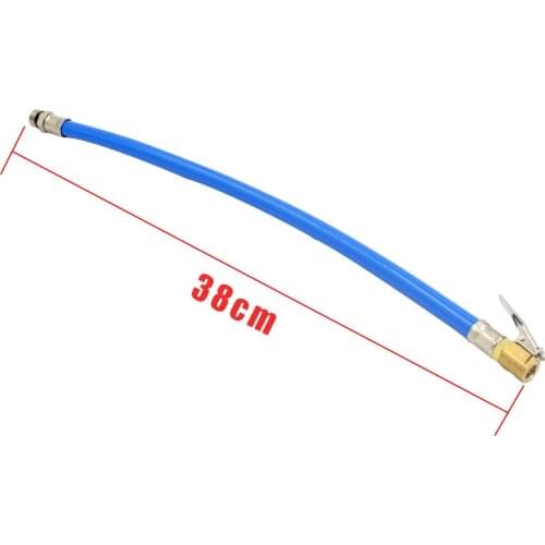 Car Air Rubber Hose Copper Lock on Clip Chuck Tire Inflator Self-locking Blue Self-locking Chuck