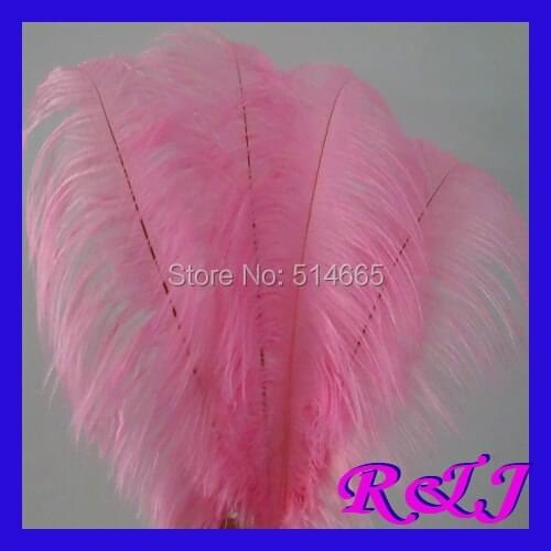 EMS Free shipping Cheap ostrich feather 100pcs 22-24inch 55-60cm Light Pink Ostrich plumage ostrich plume