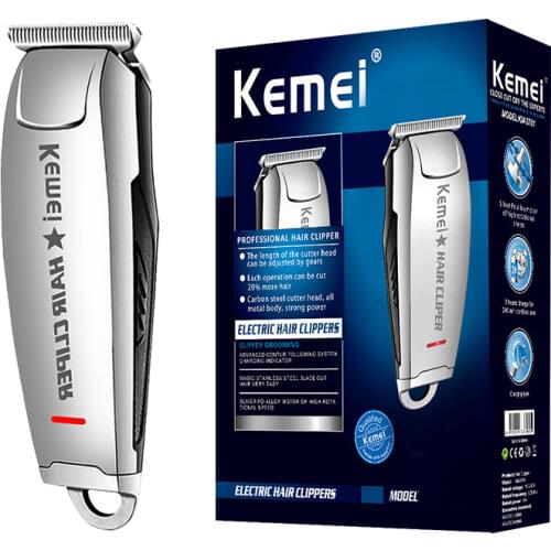 Professional Electric Hair Clipper Adjustable Ceramic Blade with Hair Cutter Barber Cordless Hair Trimmer Machine KM-2812 43G