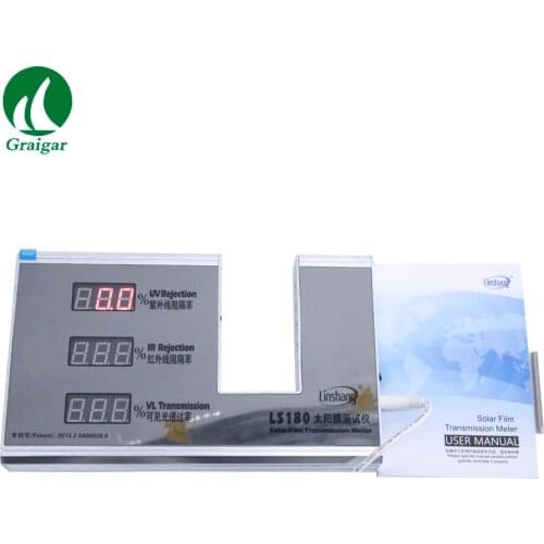 Digital Solar Film Transmission Meter LS180 This meter is self-contained light sources and self-calibration