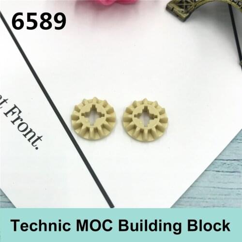 10PCS Technology Building Block Parts Compatible with Famous Brand Technology MOC Parts 6589 12 Tooth Gear