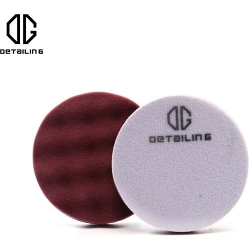 6 inch 155mm Maroon Color Wave Pattern German Sponge Foam Buffing Pad Polishing Pad for RO Polsiher