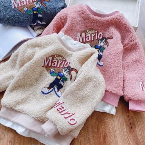 Girls' cashmere thickened sweater winter 2020 new Korean version of cashmere