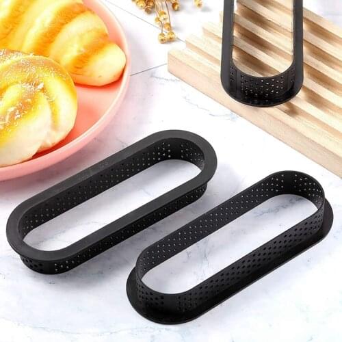8pcs Oval-shape Cake Mold Circle Ring Mousse Tart Decorating Baking Tool Kitchen Decorations