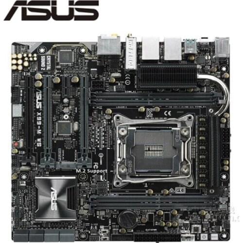 For ASUS X99-M WS Original Used Desktop X99 X99M 2011 Socket LGA 2011 Core i7 LGA2011 V3 DDR3 Motherboard