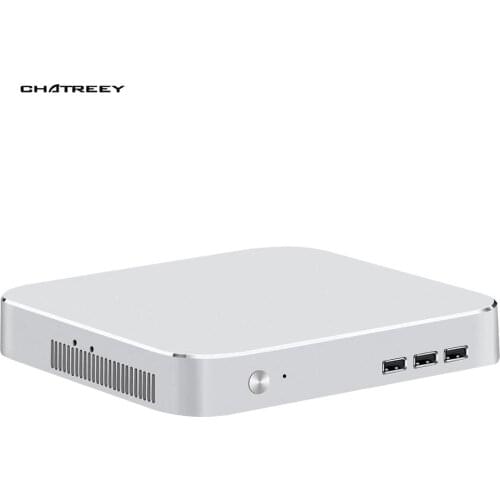 Chatreey Mac mini computer intel quad core i3 i5 i7 desktop gaming mini pc pre-installed windows 10 4K UHD HTPC Support linux
