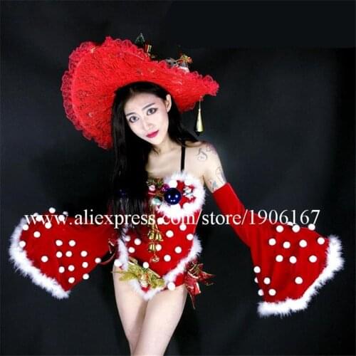 Fashion Sexy Girl Women Evening DS Models Ballroom Costume TV Stage Show Performance Clothes Christmas Dress