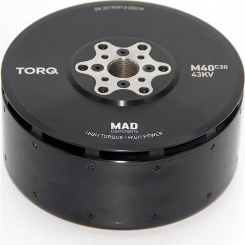 MAD M40 C30 PRO 43KV high thrust and powerful brushless drone motor for agriculture multirotor with 47X13.1 IN PROP