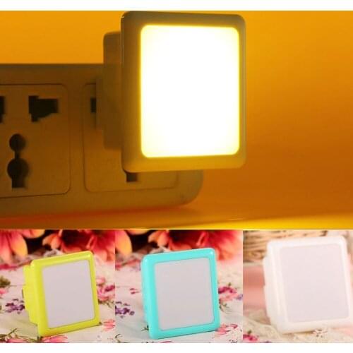 Wall Night Lamp Light Sensor Control Induction Energy Saving Sleeping Night Light 110V-220V For Baby Room Bedroom Corridors