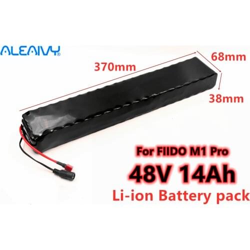 48V 14Ah 13S3P Rechargeable lithium-ion Battery pack, Suitable for 500w Electric bicycles, Scooters, 14000mAh lithium Batteries