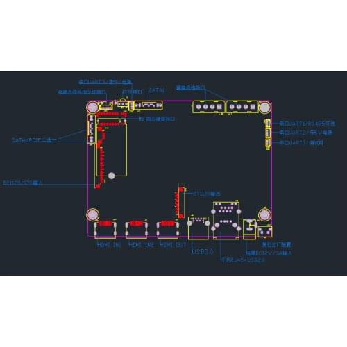 For Hess hi3531D development board 4khdmi acquisition 4k decoding bt1120 acquisition coding h264h265
